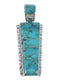 Turquoise Southwest Jewelry Silver Pendant AX47904